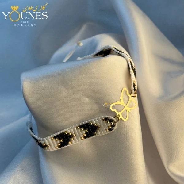 دستبند میوکی پروانه طلا